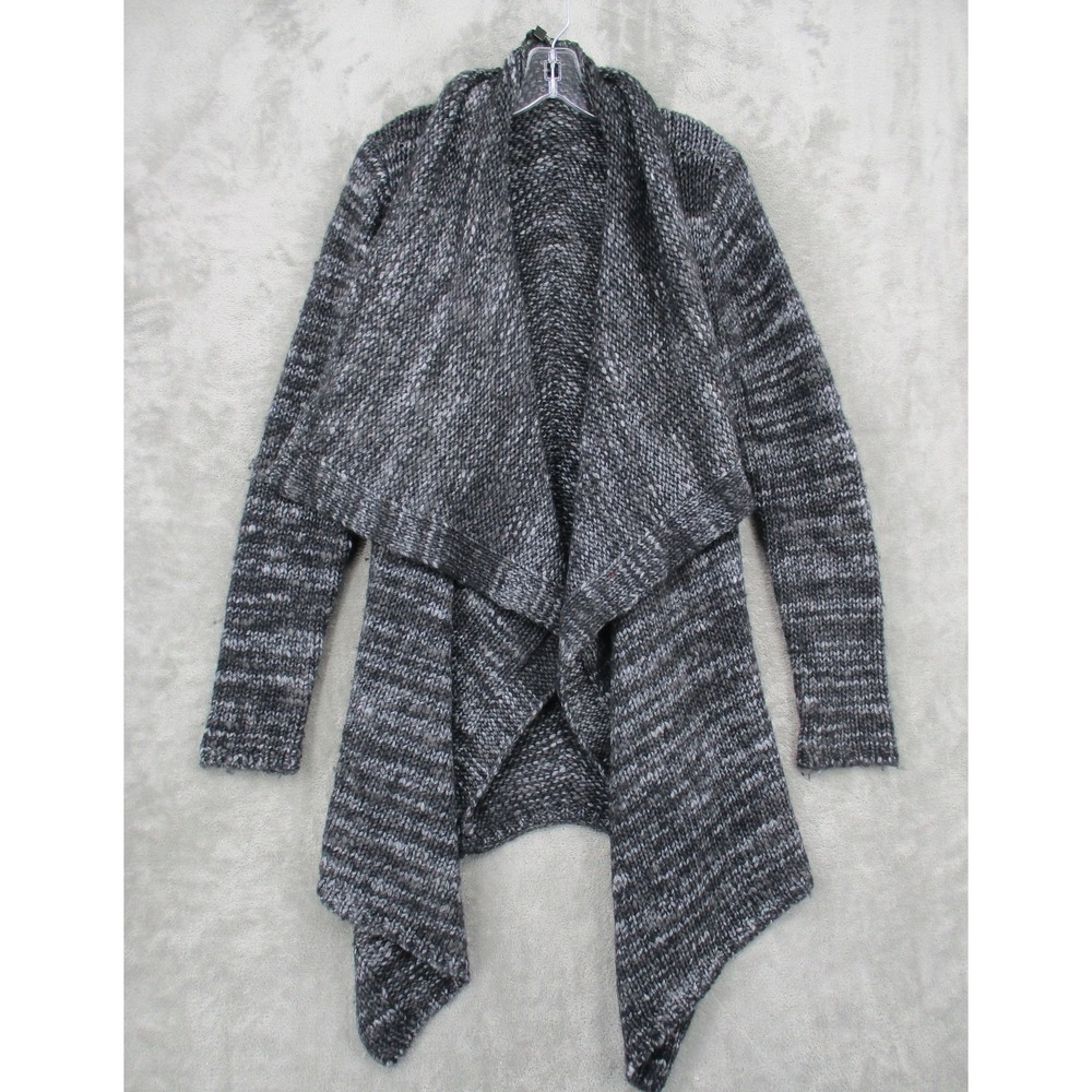 Express Sweater Womens Large Wool Blend Open Front Cardigan Chunky Knit Cascade